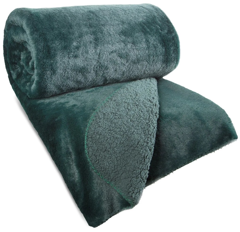 PREHOZ NA POSTEĽ NINA 170X210 CM TMAVOZELENÝ