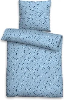 Obliečky  seersucker 140x200 cm, modré%