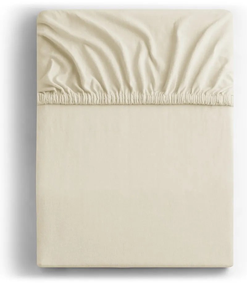 Béžová napínacia plachta jersey 140x200 cm Amber – Restilo