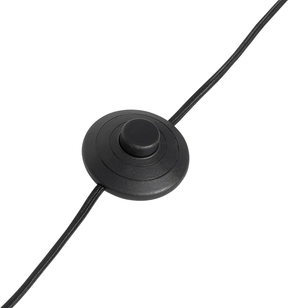 Drevená stojaca lampa so zamatovým tienidlom s krokodílím vzorom 40 cm - Mels