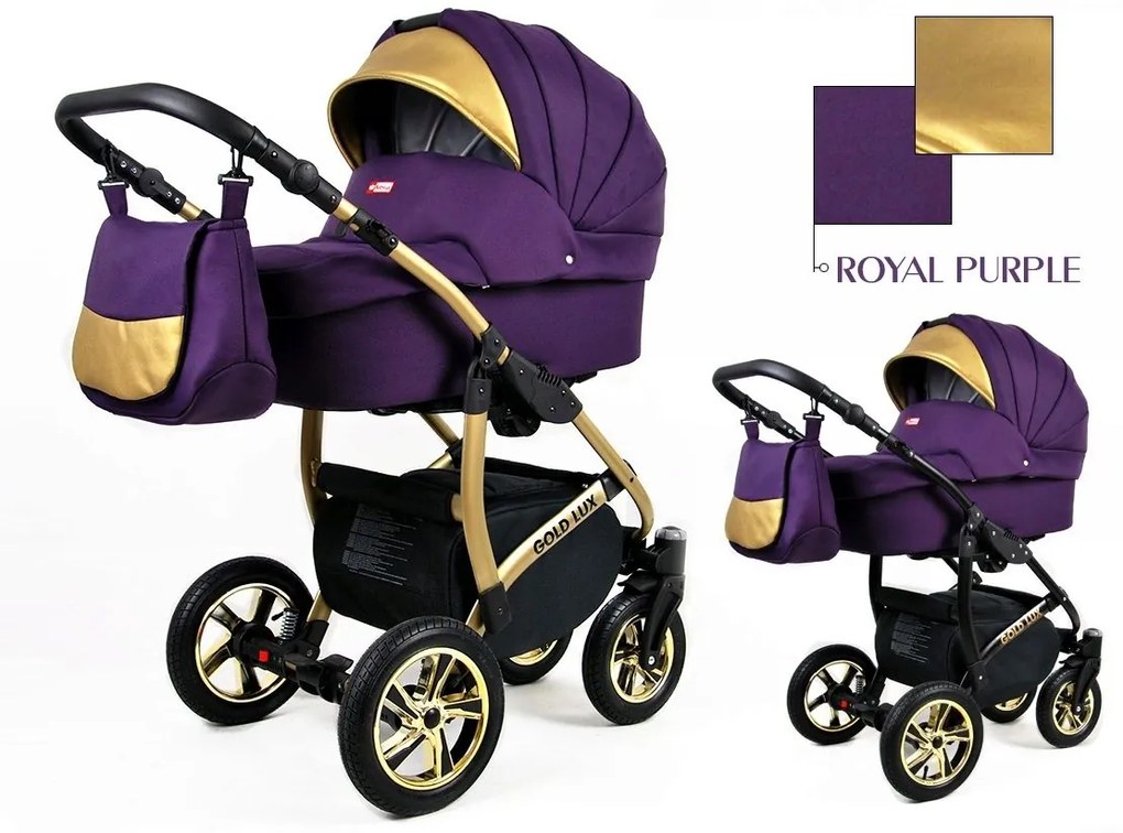 Kombinovaný kočík Raf-pol Gold lux - Royal Purple (2-kombinácia)