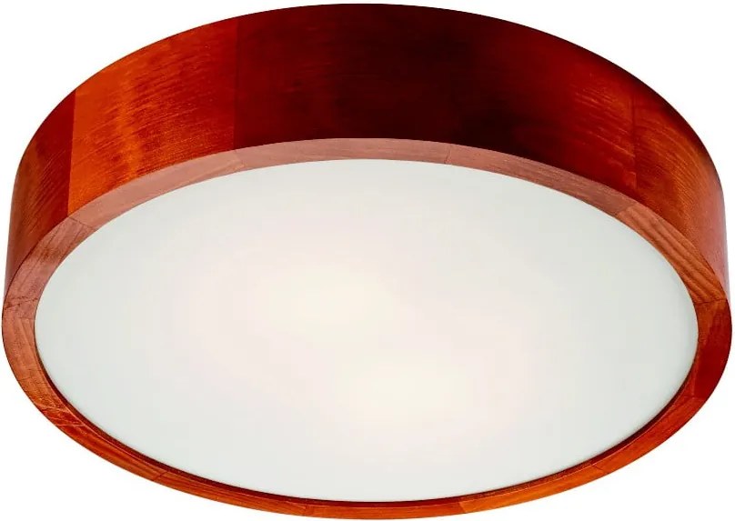 Hnedé kruhové stropné svietidlo Lamkur Plafond, ø 37 cm
