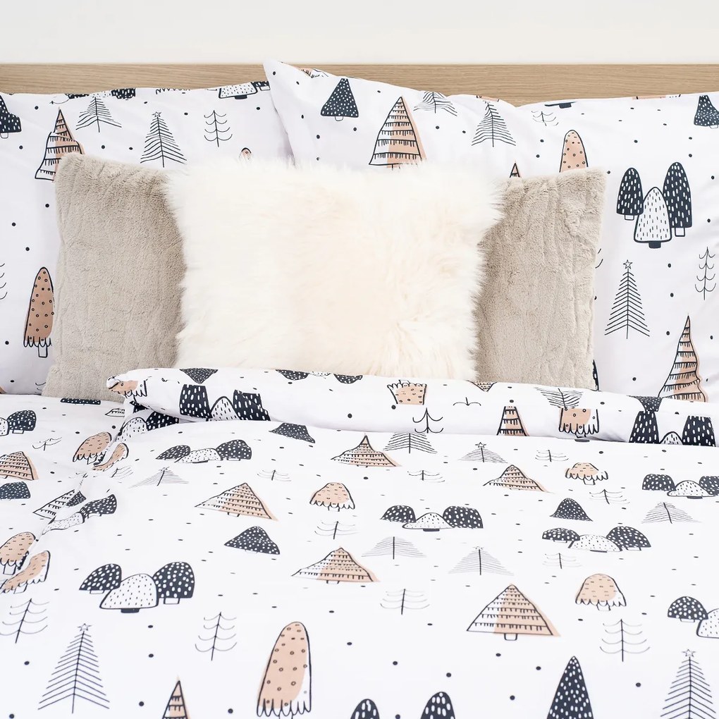 4Home Bavlnené obliečky Frugal Winterland, 220 x 200 cm, 2 ks 70 x 90 cm