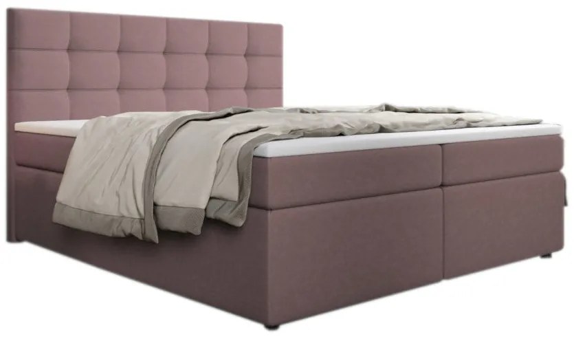 Čalúnená posteľ boxspring SALMA + vrchný matrac - inari 22 / 160x200