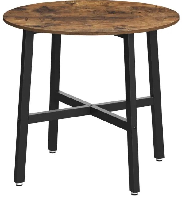TRENDIE Stôl okrúhly v rustikálnom štýle 80 cm