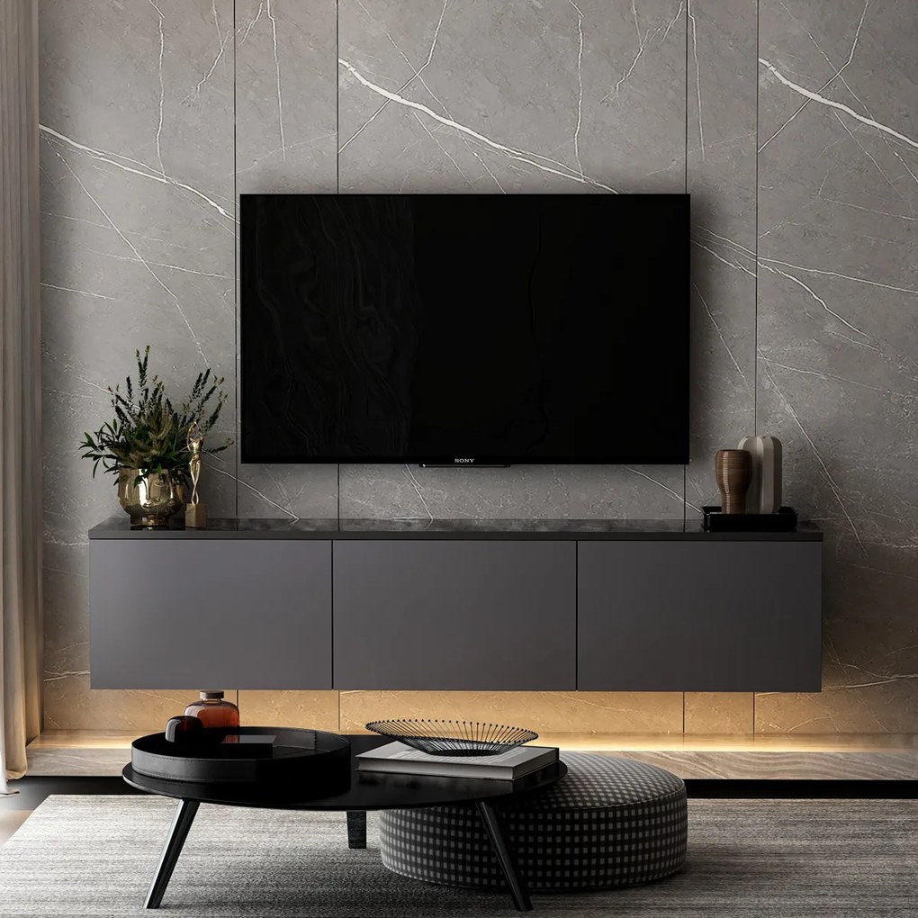 TV stolík Neon Illuminated Anthracite