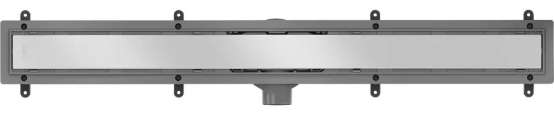 Mexen Flat ABS, sprchový odtokový žľab 2v1 60 cm, brúsená oceľ, 1069060