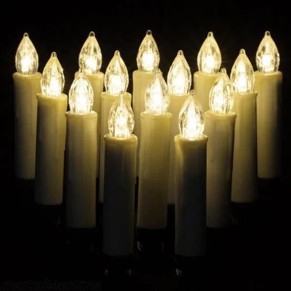 Vianočné osvetlenie Sada 20 sviečok LED s diaľkovým ovládaním