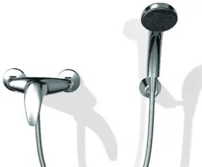 Novaservis Titania Lux, sprchová batéria bez príslušenstva 150 mm, chrómová, 91060/1,0