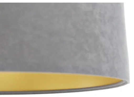 Luster na lanku SWING 1xE27/60W/230V šedá/biela/zlatá