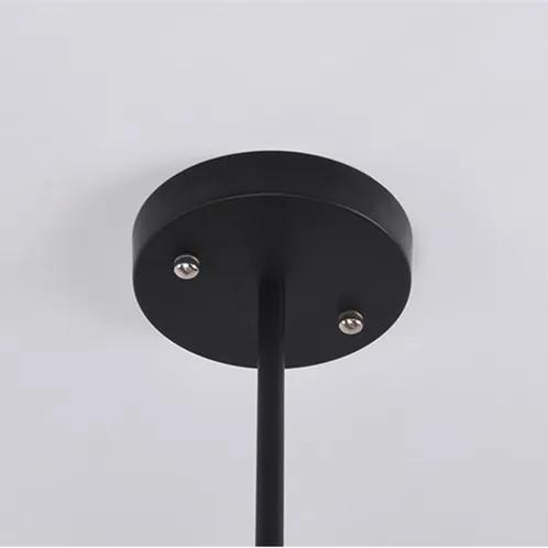 Toolight - Industriálne závesné stropné svietidlo 12xE27 APP258-12C, čierna, OSW-00643