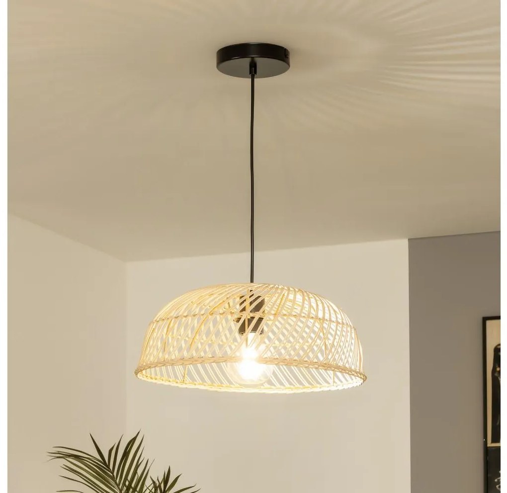 Brilagi - LED luster na lankovom závesení CERIA BOHO 1xE27/40W/230V priemer 40 cm ratan