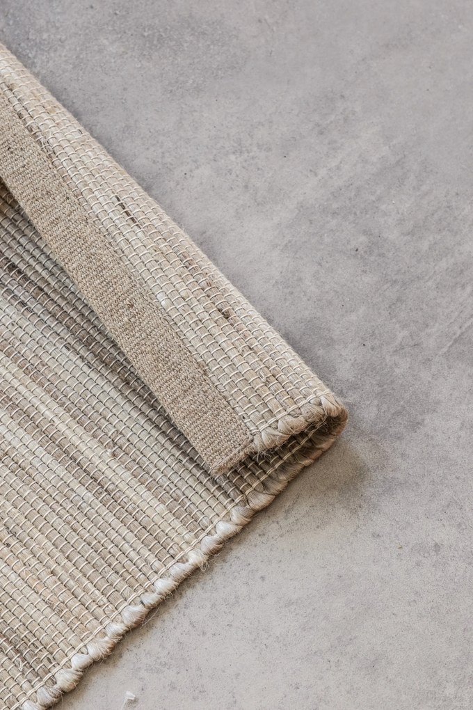 Hanse Home, Koberec behúň Handloom 105962 Dhaka Grey Brown, 80x200, béžová, chodba / predsieň