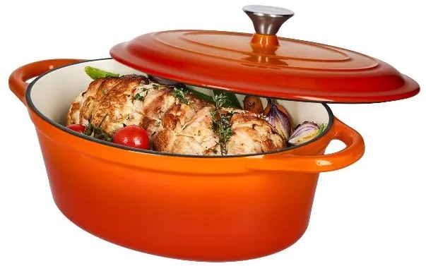 Silvercrest® Liatinový pekáč, 4,8 l (oranžová) (100393103)