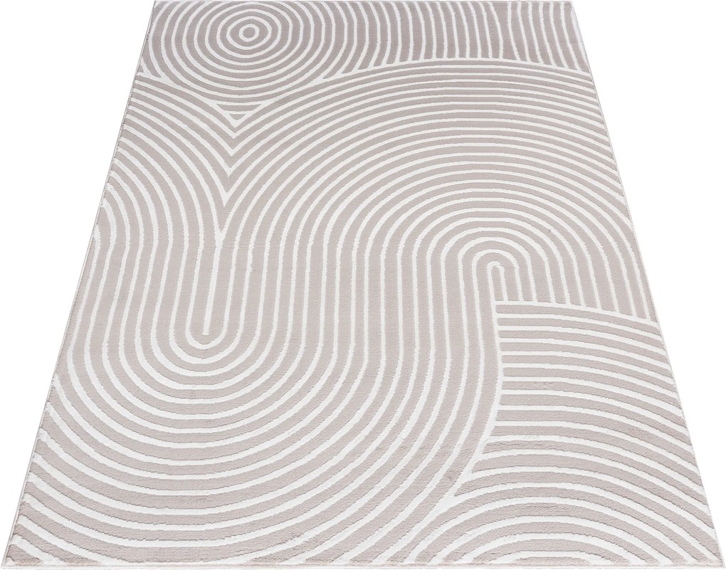 TA Koberec NG83B KRÉMOVÁ/BIELA ELLEN Rozmer: 180x250 cm