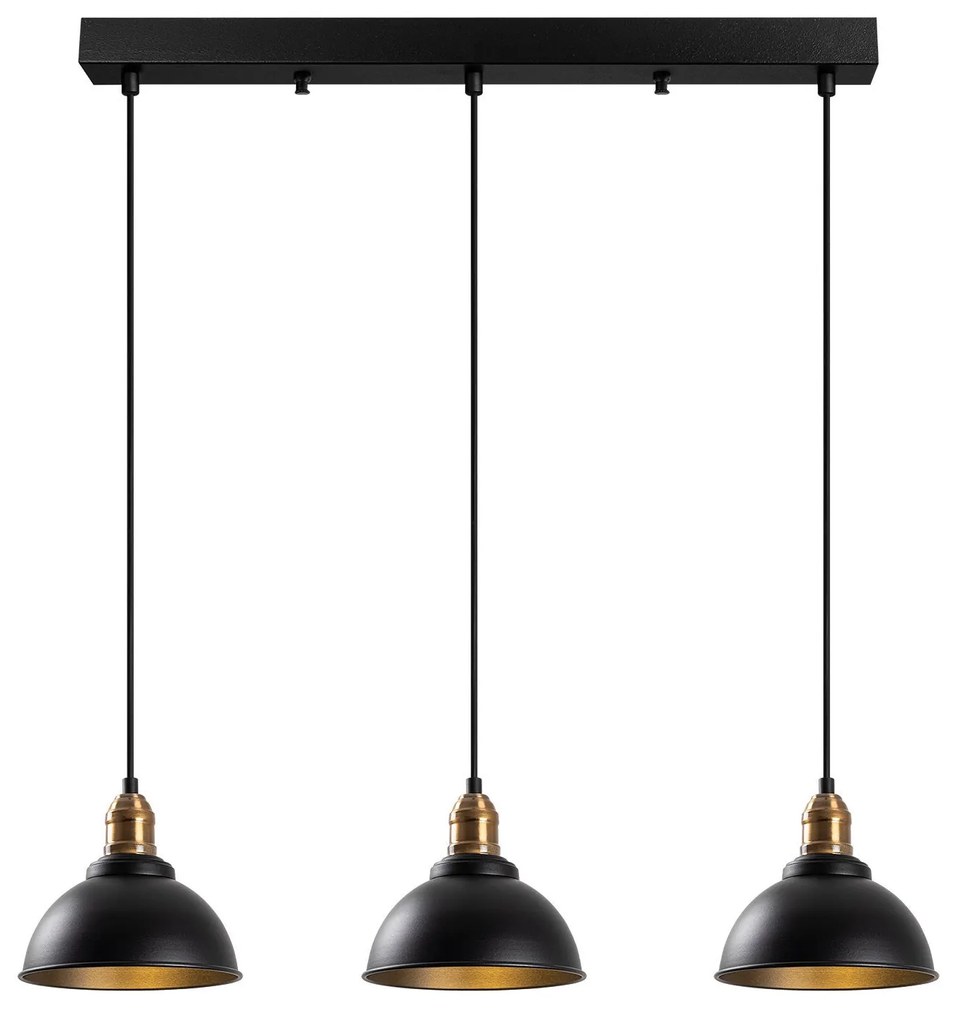 Závěsný lustr Varzan II černý