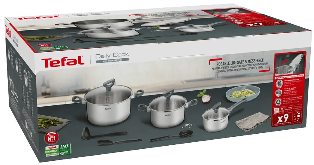 Súprava riadu Tefal Daily Cook G712S974 9 ks