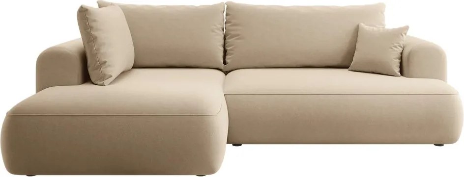 Rohová sedacia súprava Olivo II (L) (béžová stredná čierna)