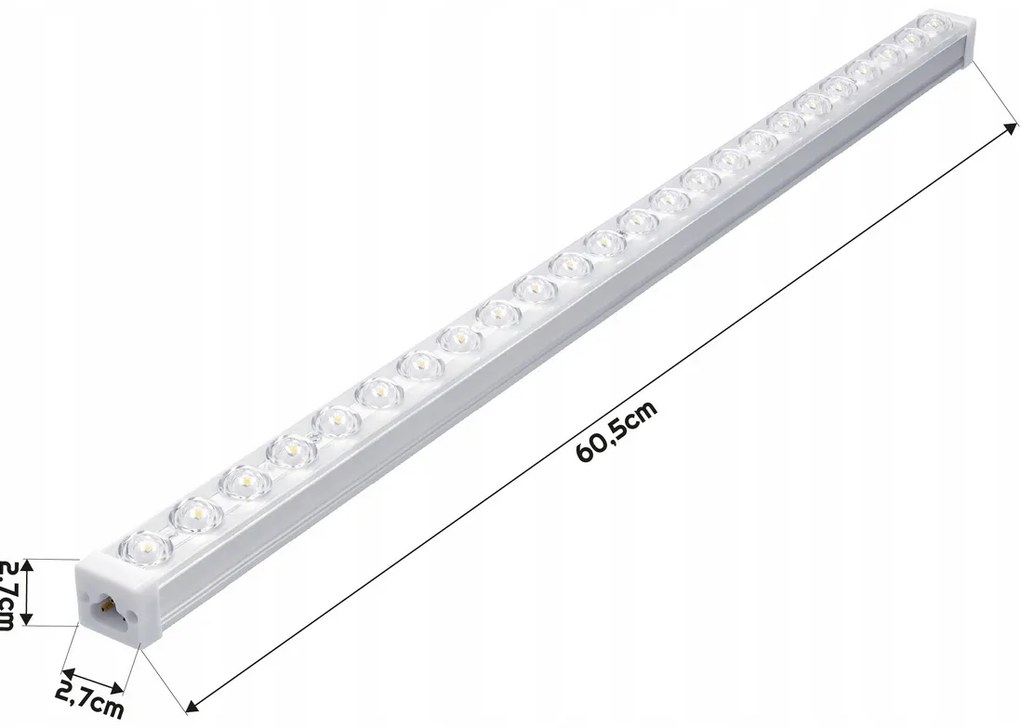 BERGE LED lampa NEPTUN 60cm - 18W -1800lm - IP20 - 6000K - studená biela