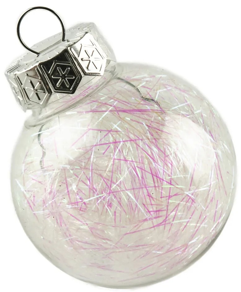 DECOLED Sada ozdôb, d. 6 cm, biela