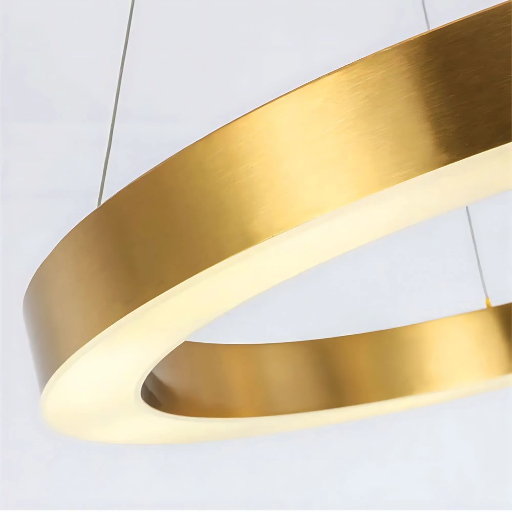 Toolight Toolight, LED stropné osvetlenie 60cm, 60W, 3000K, LHJ051-CP1 C, zlatá matná, OSW-50025