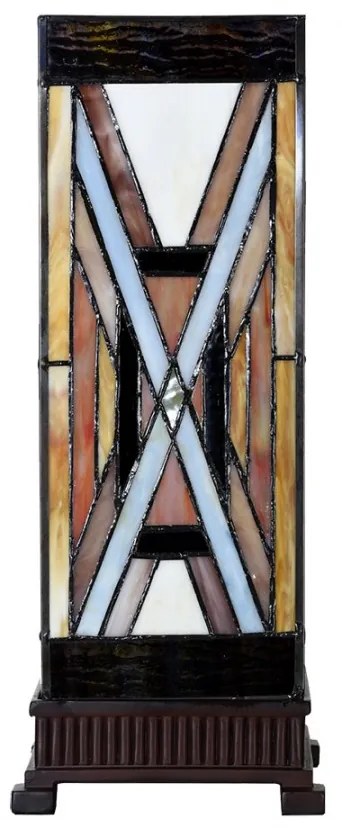 Vitrážová stolná lampa PRISM 44*17