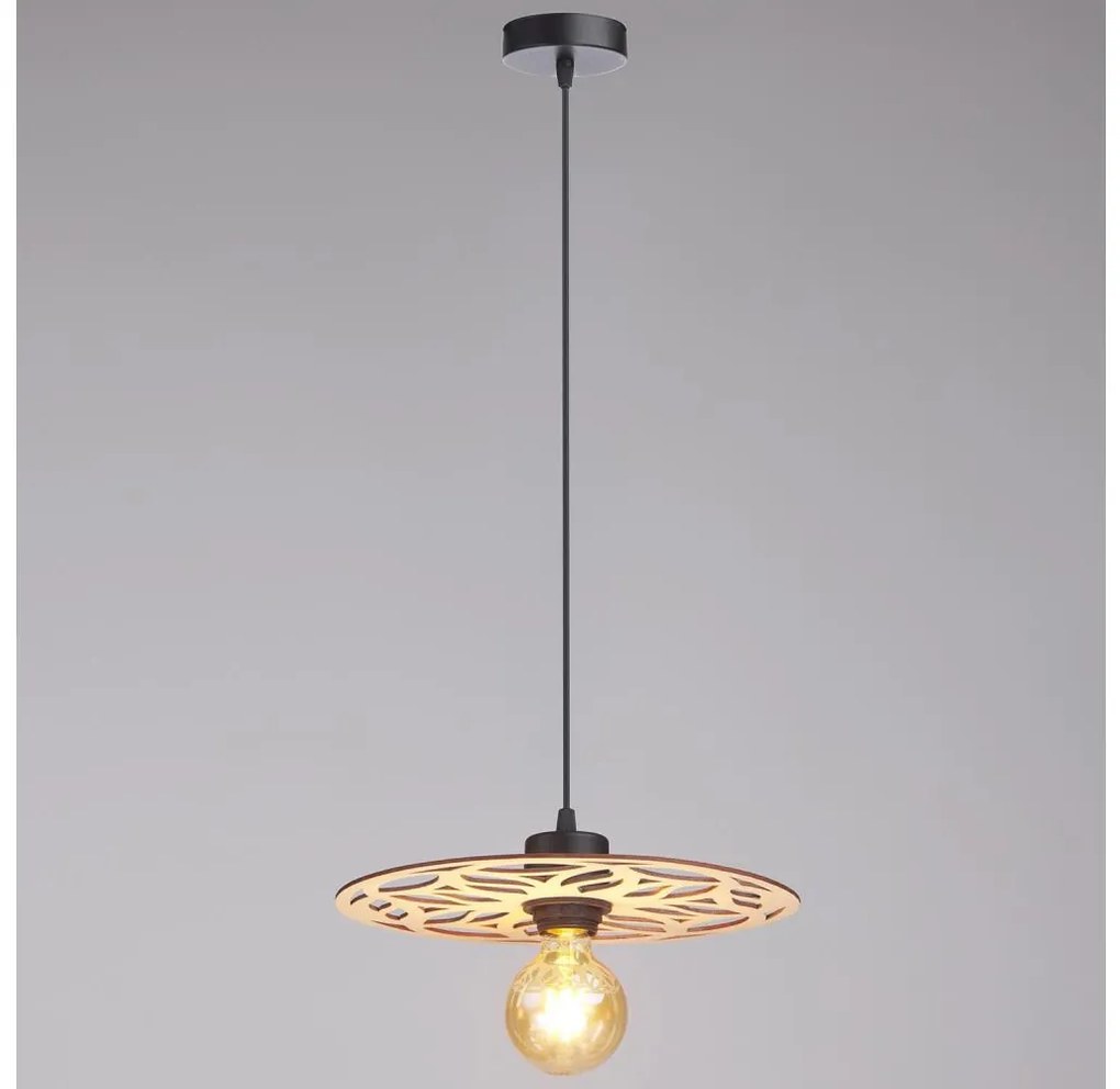 Luster na lanku FALCO 1xE27/60W/230V pr. 30 cm béžová