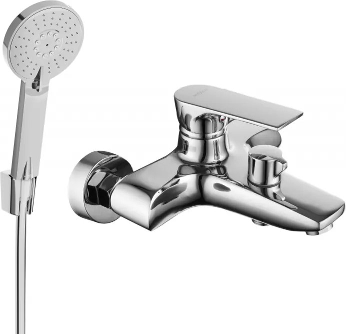 Mexen Axel R40 vaňová batéria so sprchovou súpravou, chróm - 7383R40-00