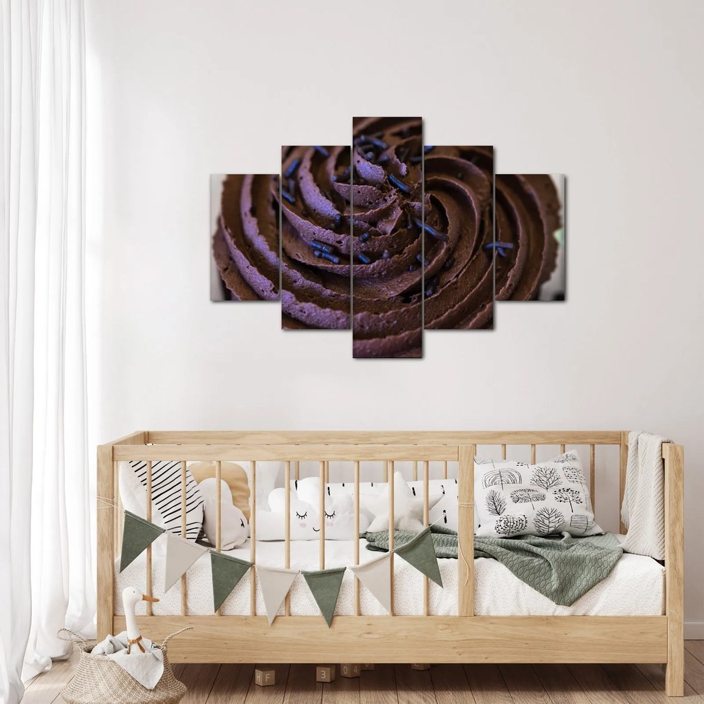 Obraz - Čokoládový Cupcake (150x105 cm)