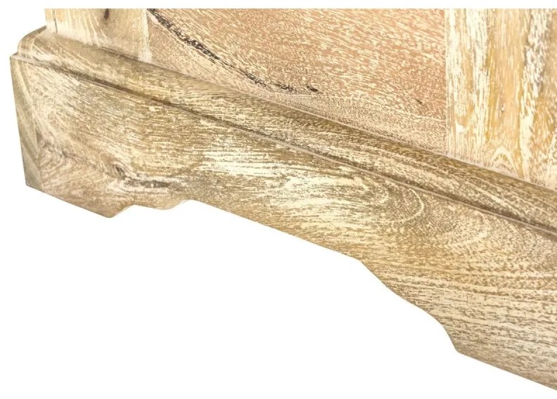 furniture-nabytek.cz - Masívna truhlica Patina z mangového dreva, lakovaná, prírodná farba – 80×45×50 cm