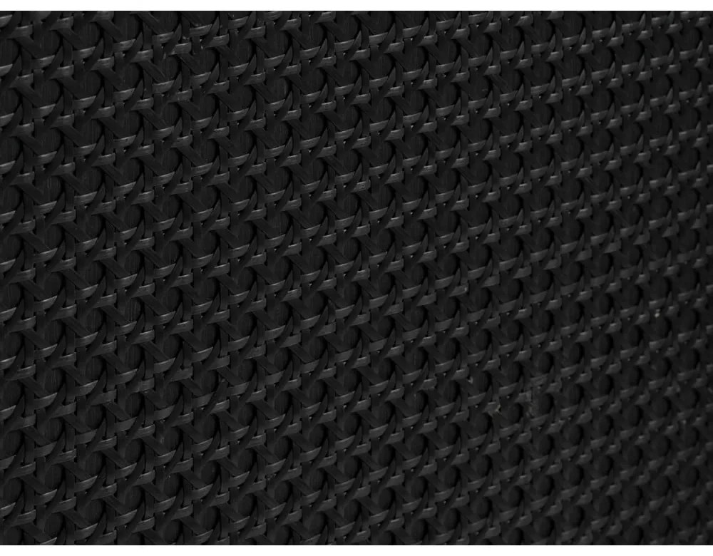 Čierna skrinka v dekore duba 80x135 cm Pensacola – Unique Furniture