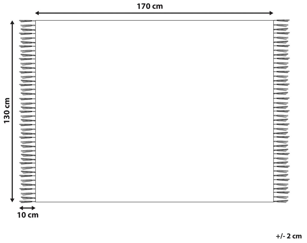 Deka 130 x 170 cm farebná YALADI Beliani