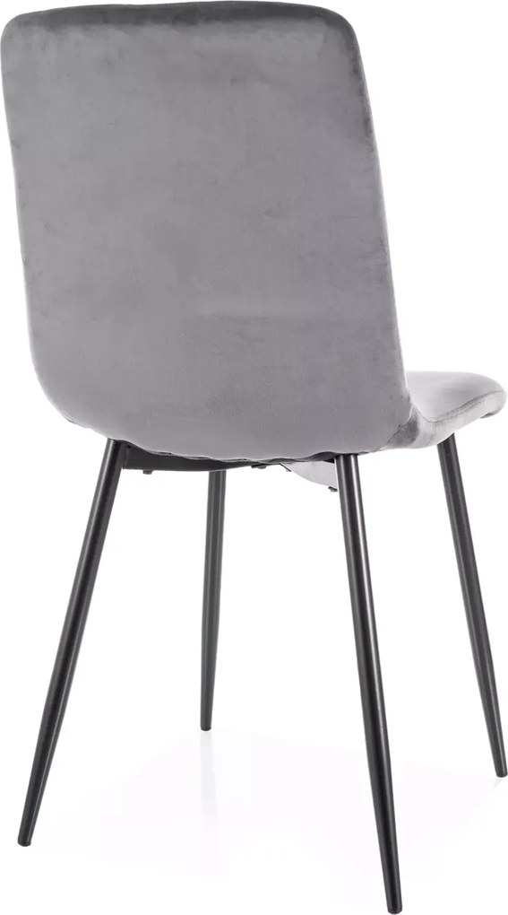 SI Daren Velvet stolička sivý