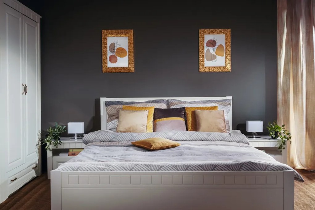 Šatníková skriňa 2-dverová Atik, biela