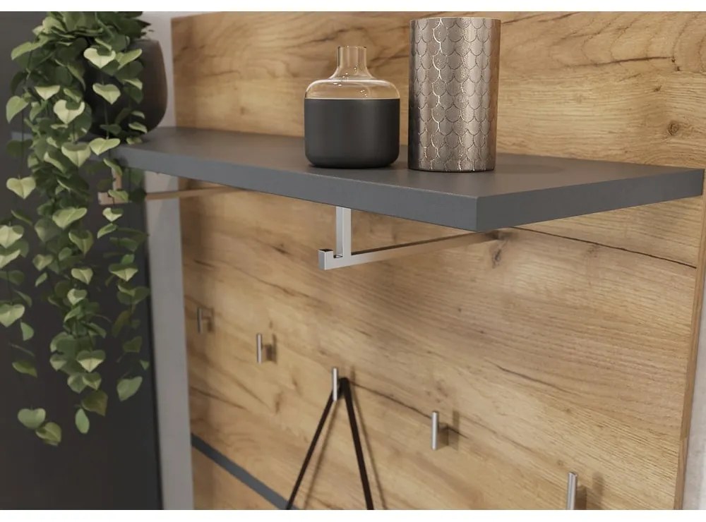 Vešiakový panel v dekore duba v prírodnej farbe Lissabon – Germania