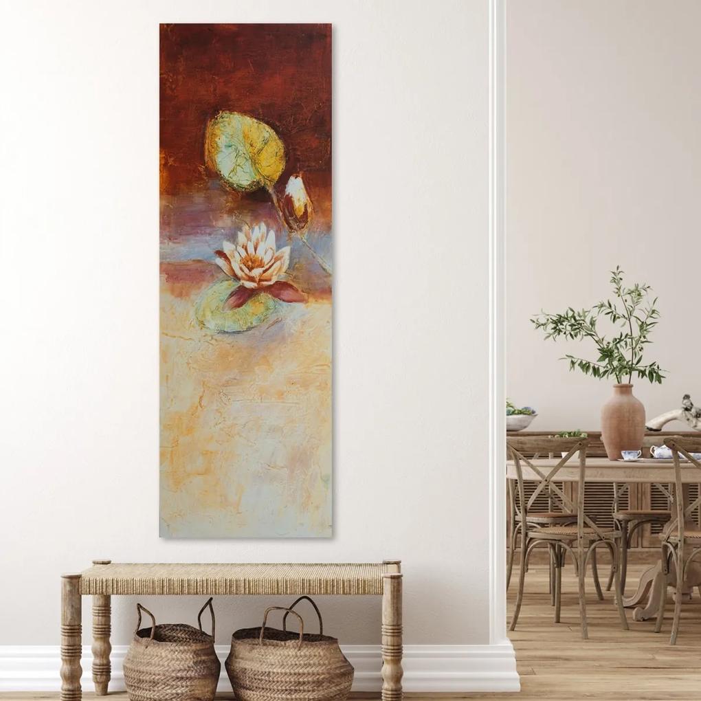 Obraz na plátně Vodní Lilie Květina Příroda - 40x120 cm