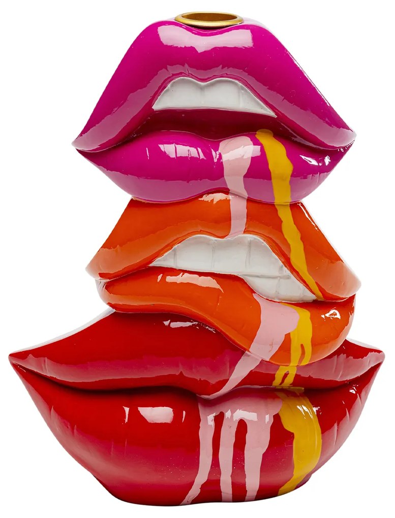 Lips svietnik červený 17 cm