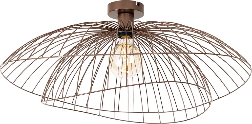 Inteligentné stropné svietidlo bronzové s dvojitým tienidlom 45 cm vrátane WiFi G95 - Pua