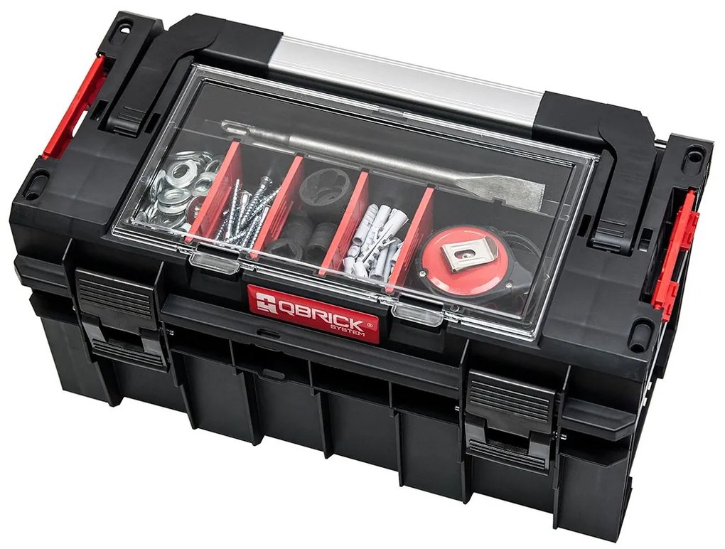 Kufrík na náradie Qbrick System PRO 500 Expert s hliníkovou rukoväťou