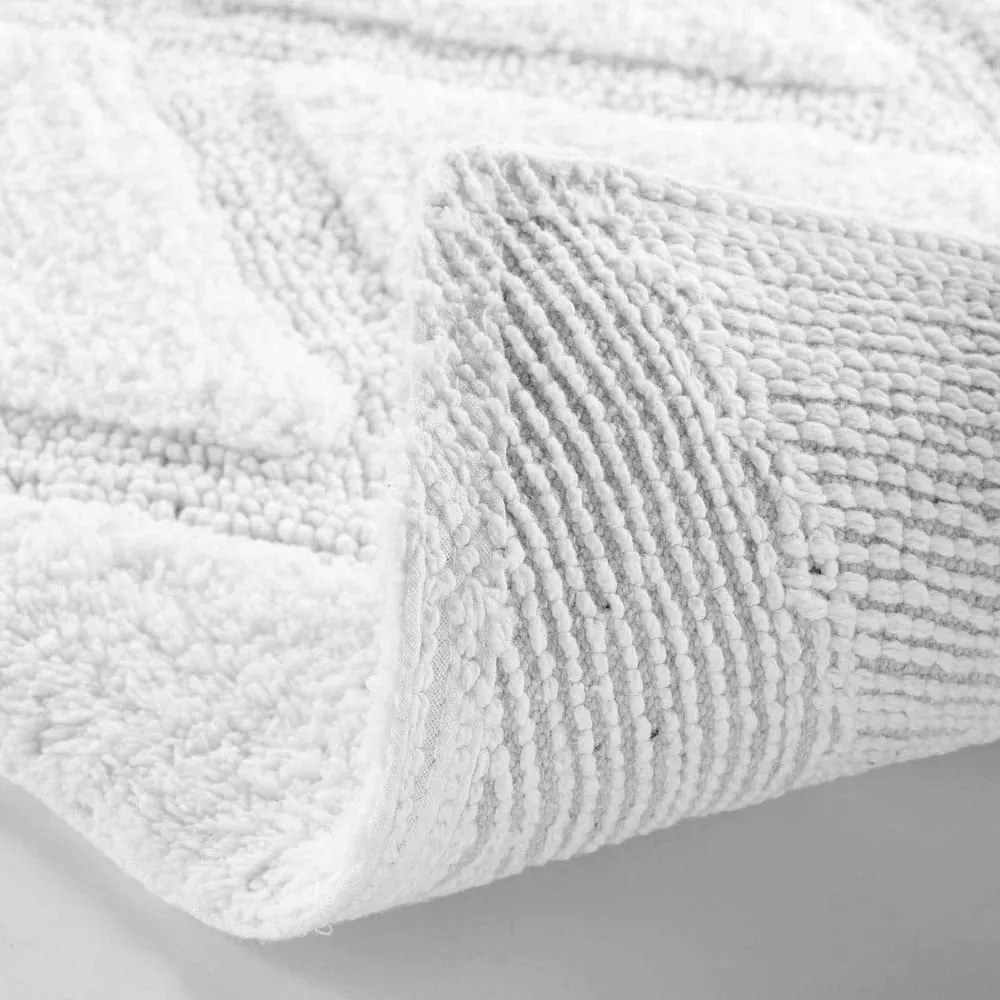 Biela kúpeľňová predložka 50x80 cm Thais – douceur d'intérieur