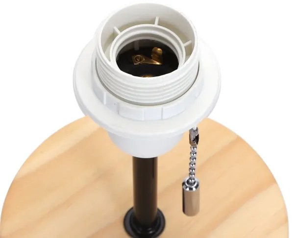 Aigostar - Stolná lampa s USB portom 1xE27/40W/230V béžová