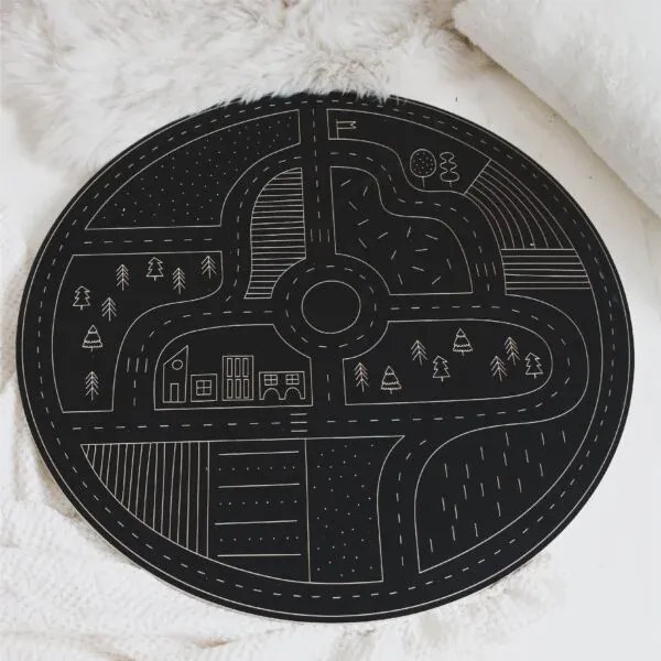 Dřevěná křídová tabule vozovka