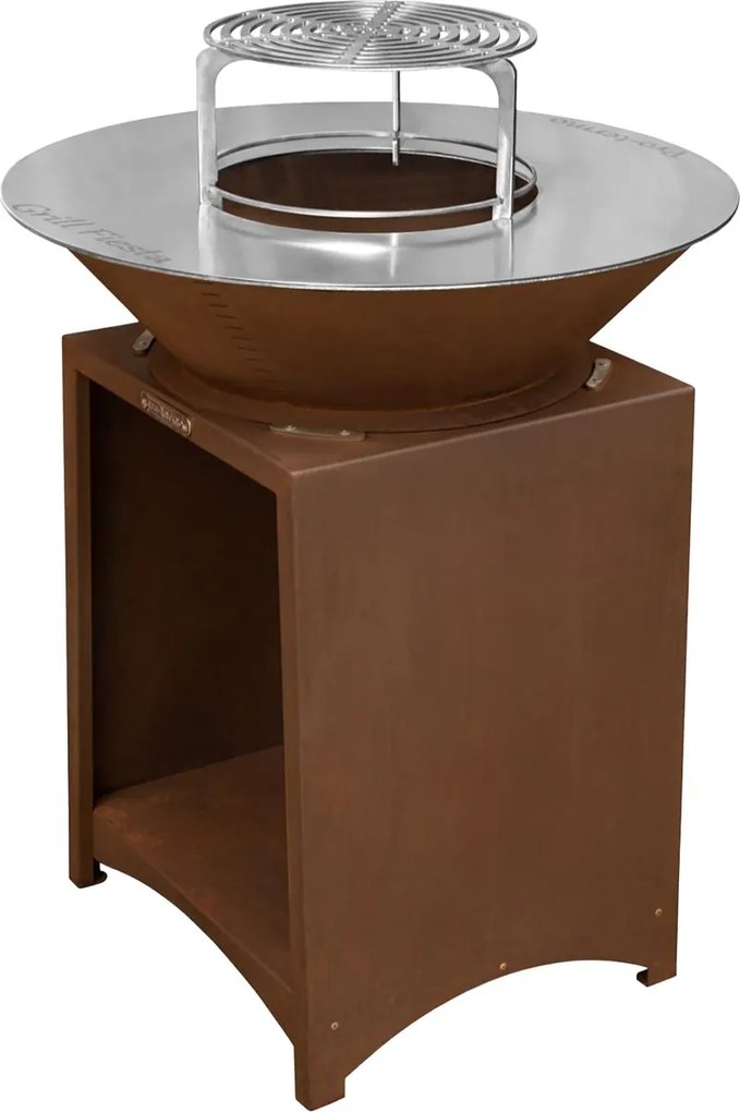 Gril Strend Pro Fiesta, prevedenie rust, oceľ, priemer 75 cm, s ohniskom ()