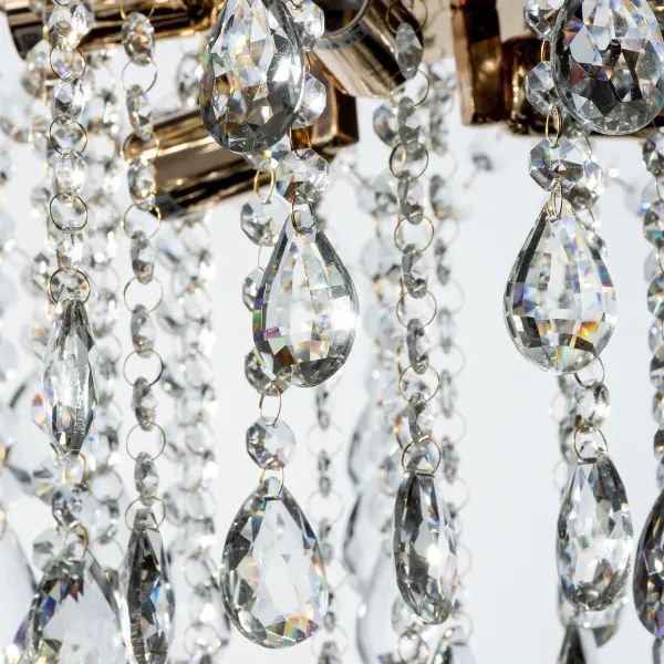 Brilagi - Prisadený luster CRYSTAL 6xE14/60W/230V zlatá