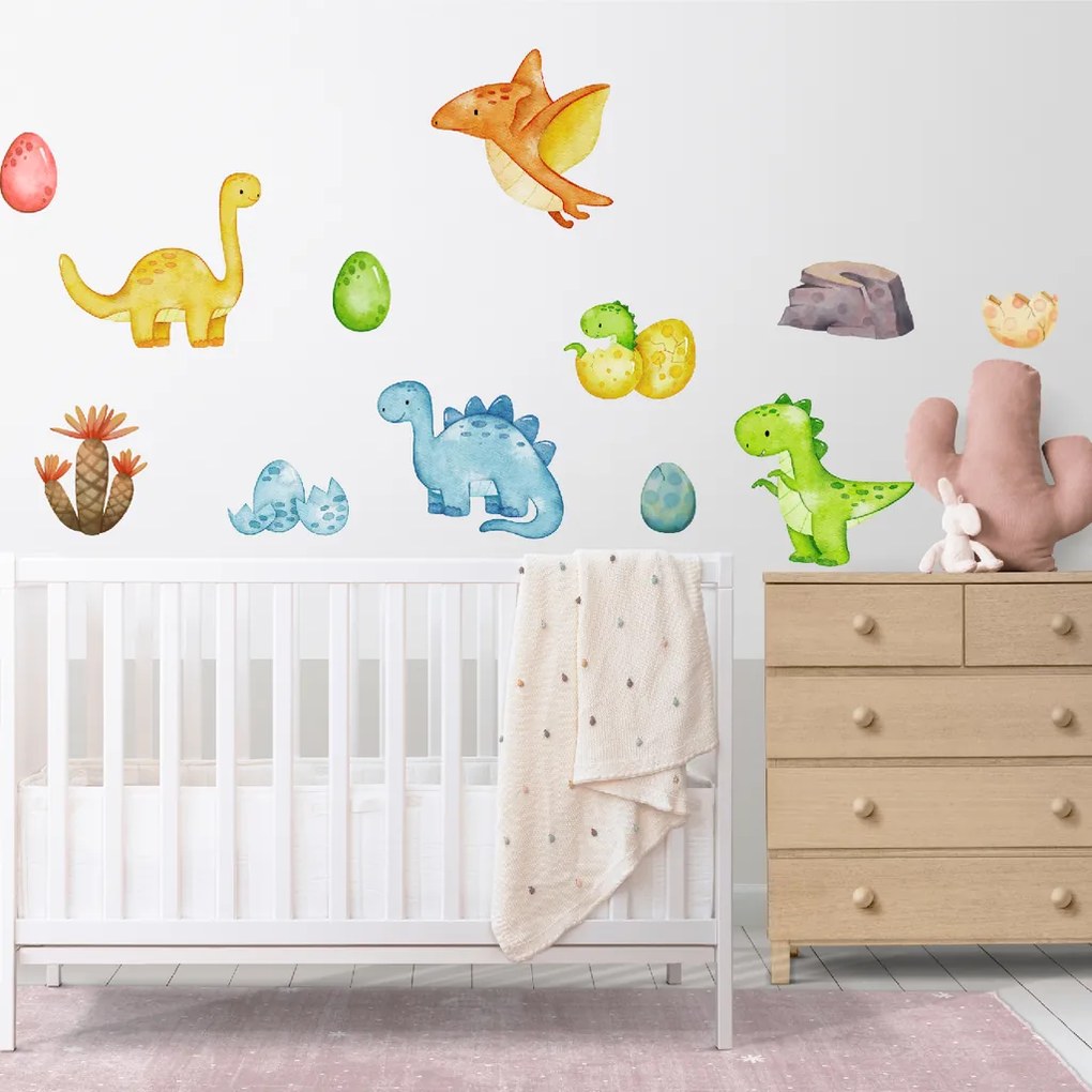 PIPPER. Dinosaury - textilná nálepka na stenu Materiál: Textilná samolepka