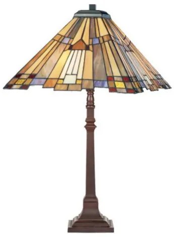 Kolekcia vitrážové Tiffany lampy vzor DECO