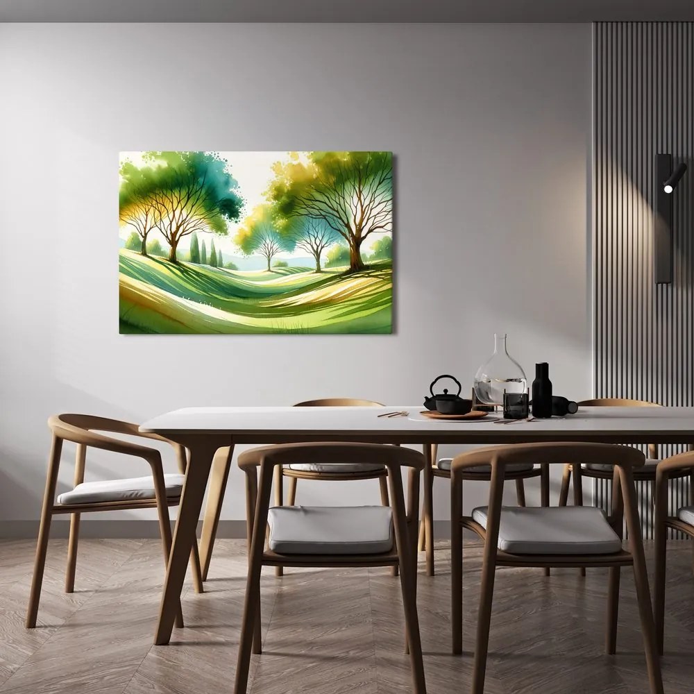 Obraz krajina so stromami