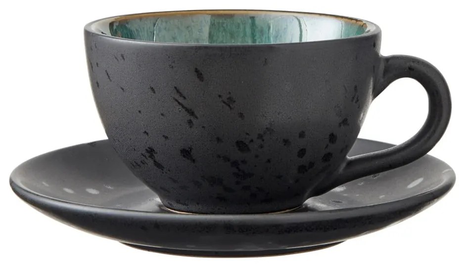 Čierne šálky z kameniny v súprave 4 ks 240 ml Black/Mix – Bitz