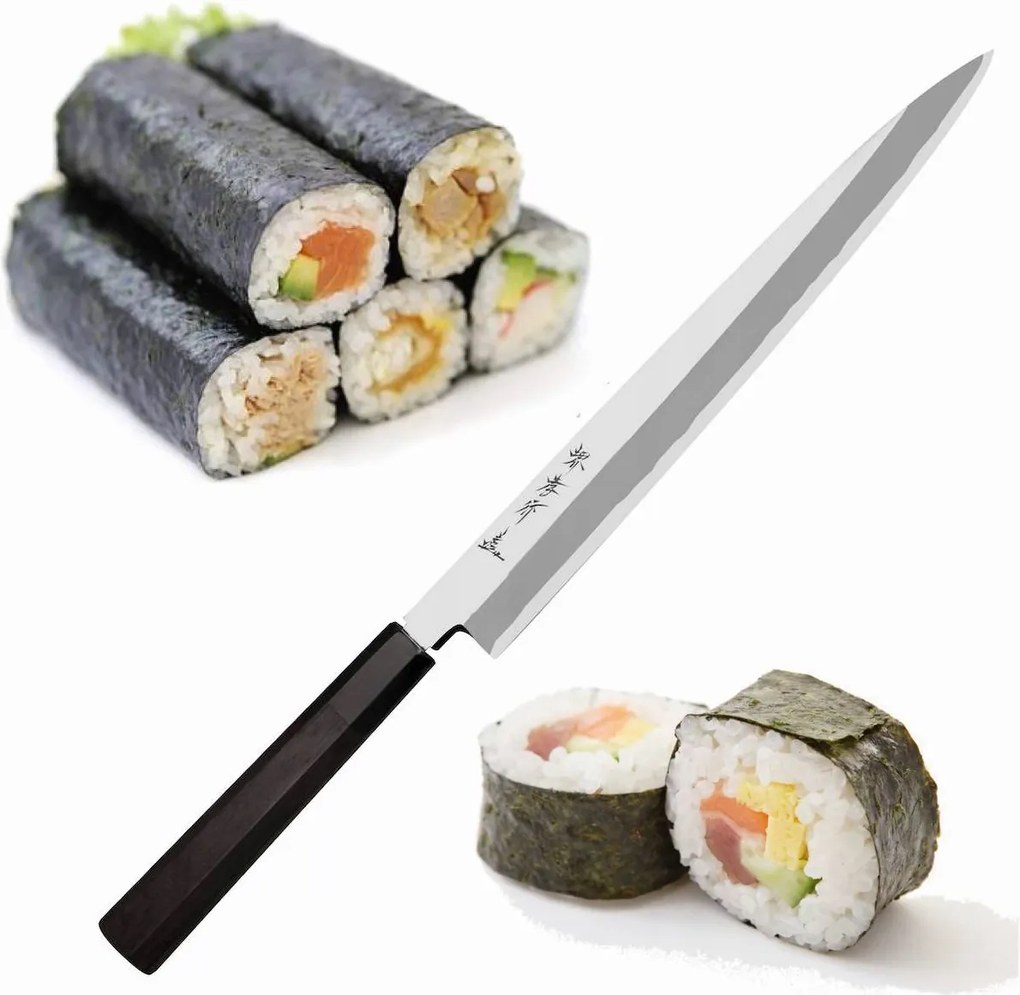 Sakai Takayuki Silver#3 Japonský nôž Yanagiba na sushi a filetovanie 27 cm