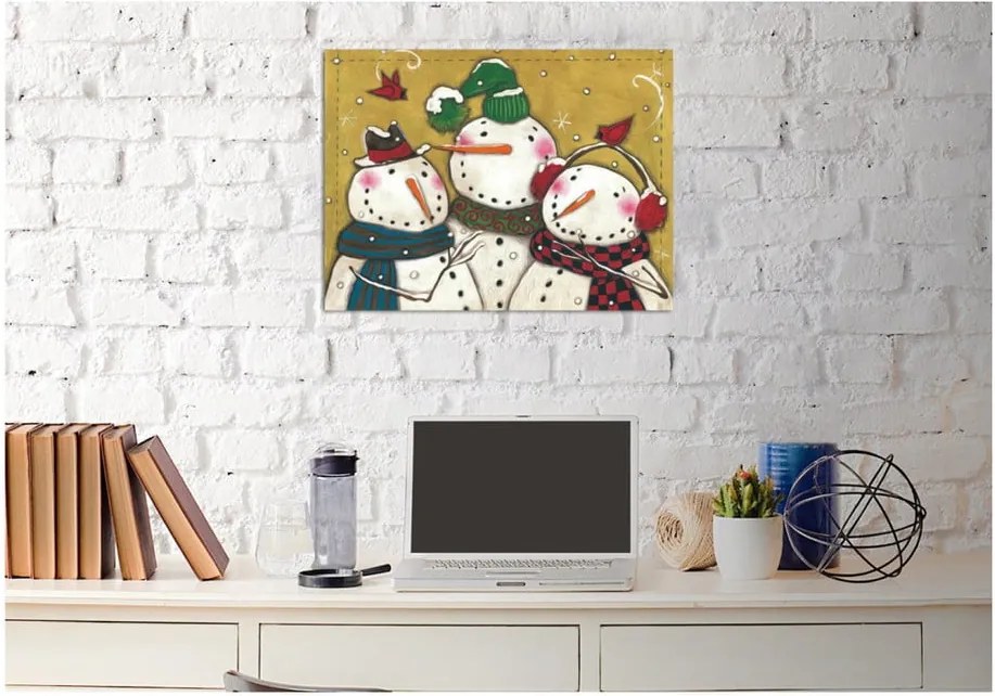 Obraz na plátne Snowman, 30 x 40 cm